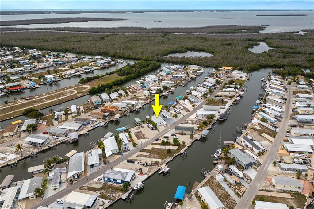 Image 2: Aerial view of property's location and access to Pine Island Sound