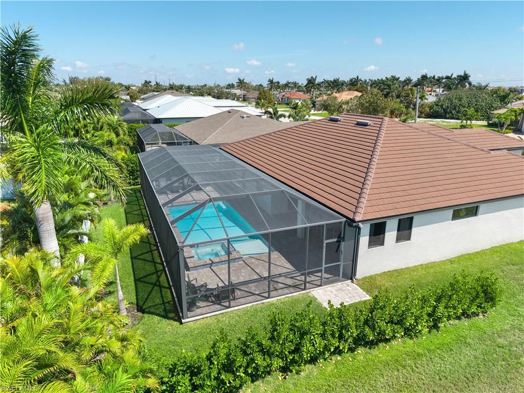 Image 2: Drone / aerial view of a pool area