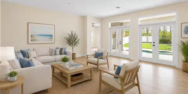 Image 4: Virtually staged living room