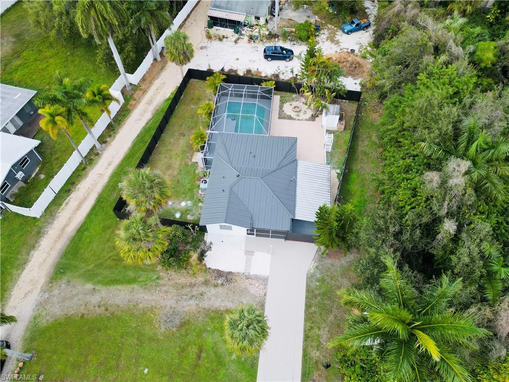 Image 4: Drone / aerial view of a pool area