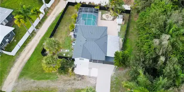 Image 4: Drone / aerial view of a pool area