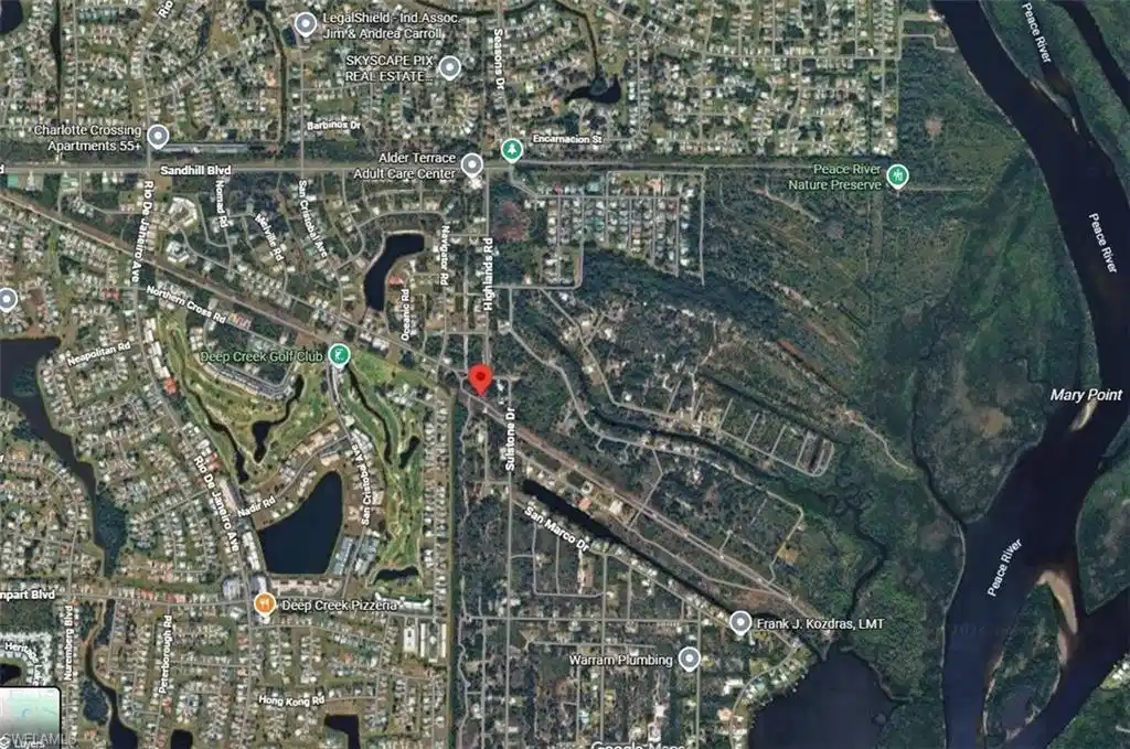Image 1: Aerial view of property's location