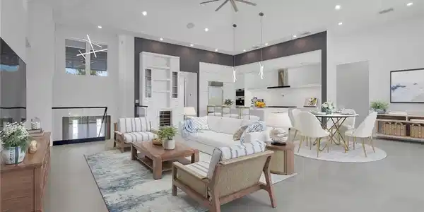 Image 4: Virtually staged Living Area