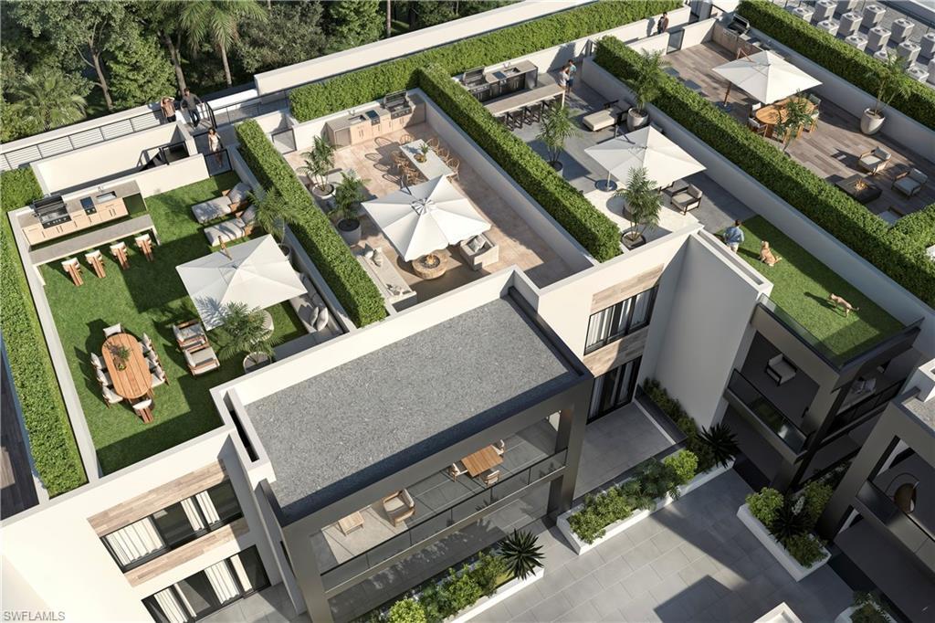 Image 2: Rooftop oasis with multiple distinct outdoor spaces