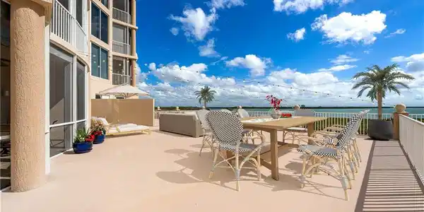Image 4: View of private 200 sq ft patio