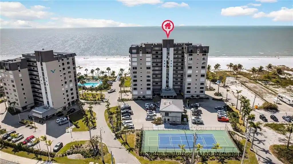 Image 1: Aerial View of Caper Beach Club on Gulf