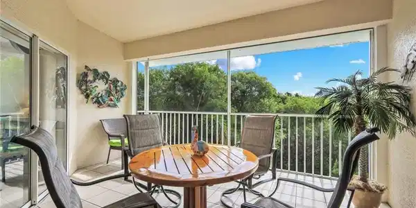 Image 2: Screened Lanai with Private Preserve View