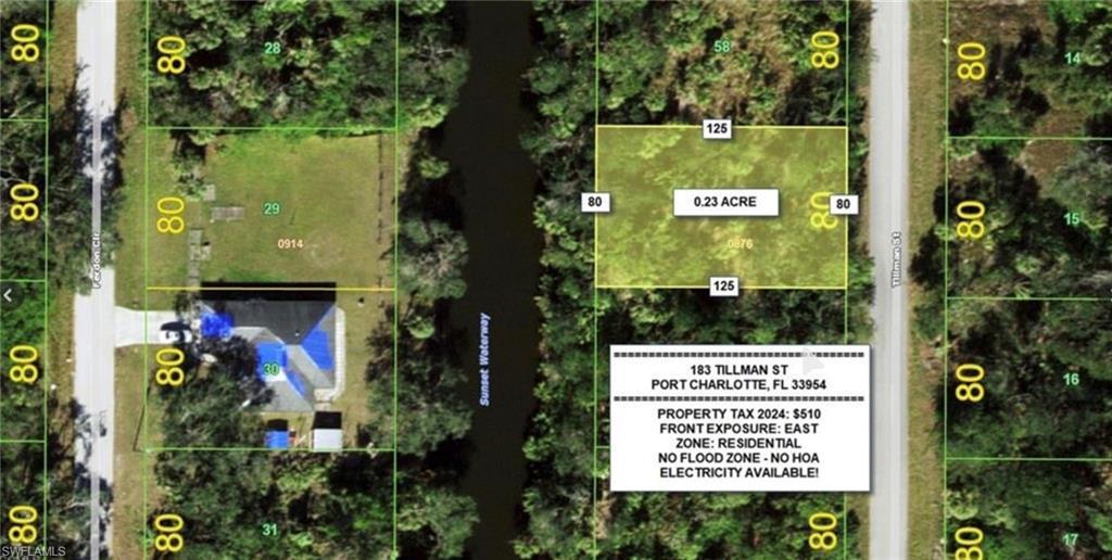 Image 1: Property Parcel Map. Displaying property boundaries, parcel size, and associated descriptive information