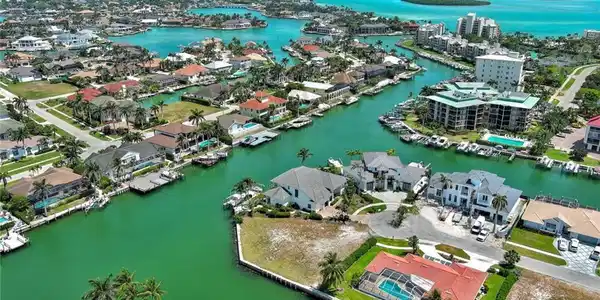 Image 4: Aerial view featuring a residential view and a water view