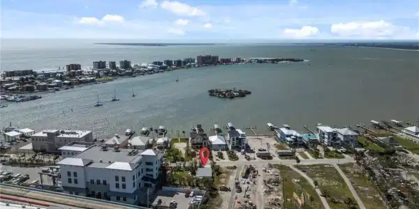 Image 2: Aerial view of a nearby body of water