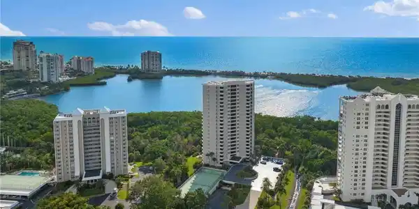 Image 3: The Heron at Pelican Bay is a low-density boutique building with only 40 residences (two per floor)