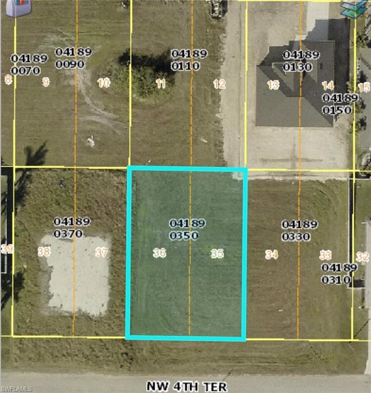 Image 1: Aerial map of property and surrounding area with property boundaries highlighted
