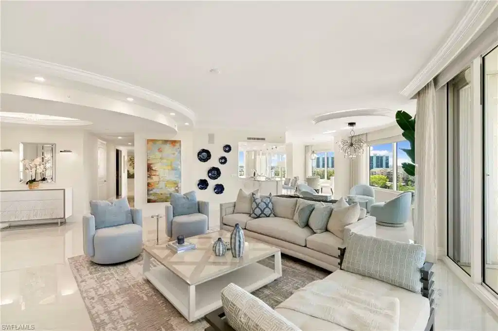 Image 1: Light-Filled Views from Living Room and Sitting Room