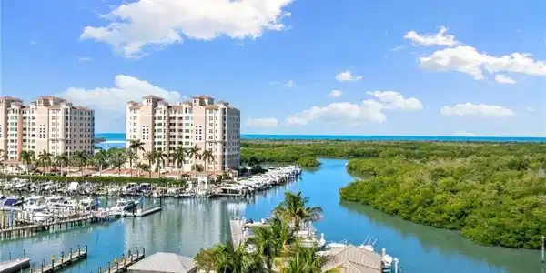 Image 2: Stunning Westerly Views of the Gulf and Downtown Naples