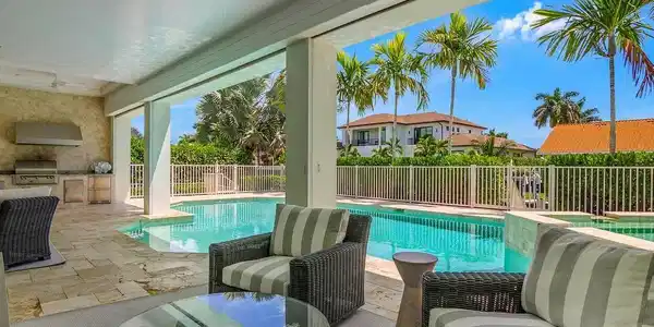 Image 4: Another peaceful space to gather in a shady spot after sunning and swimming.
