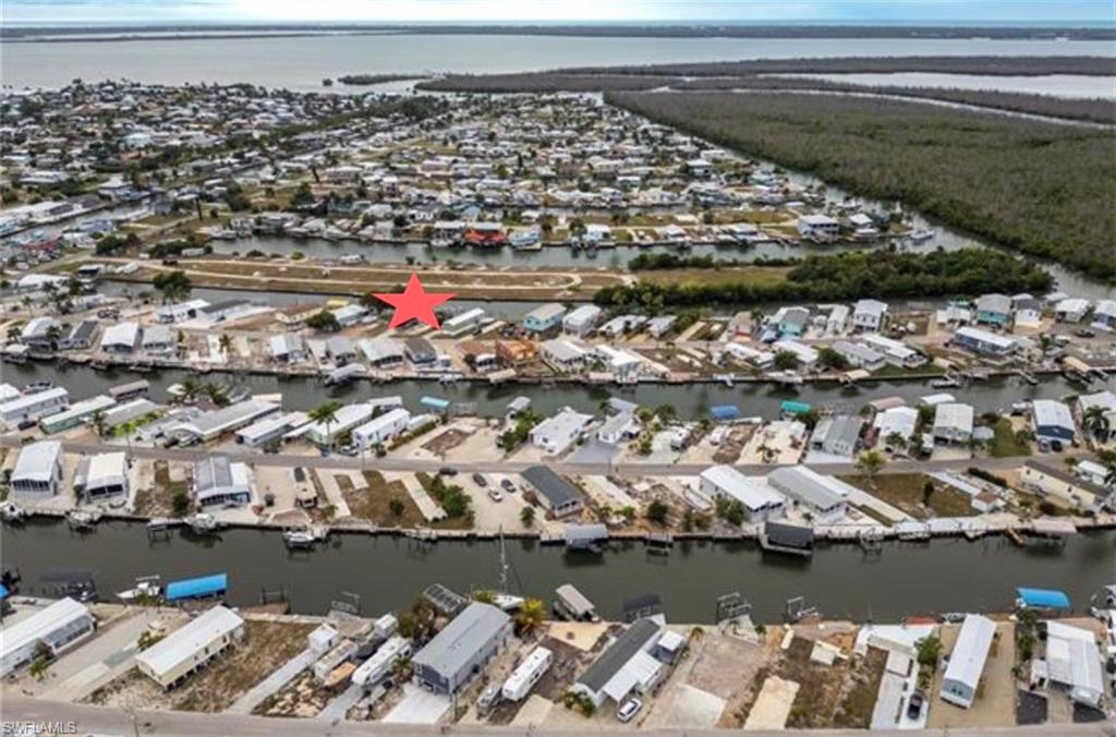 Image 2: Aerial view showing great boating access!