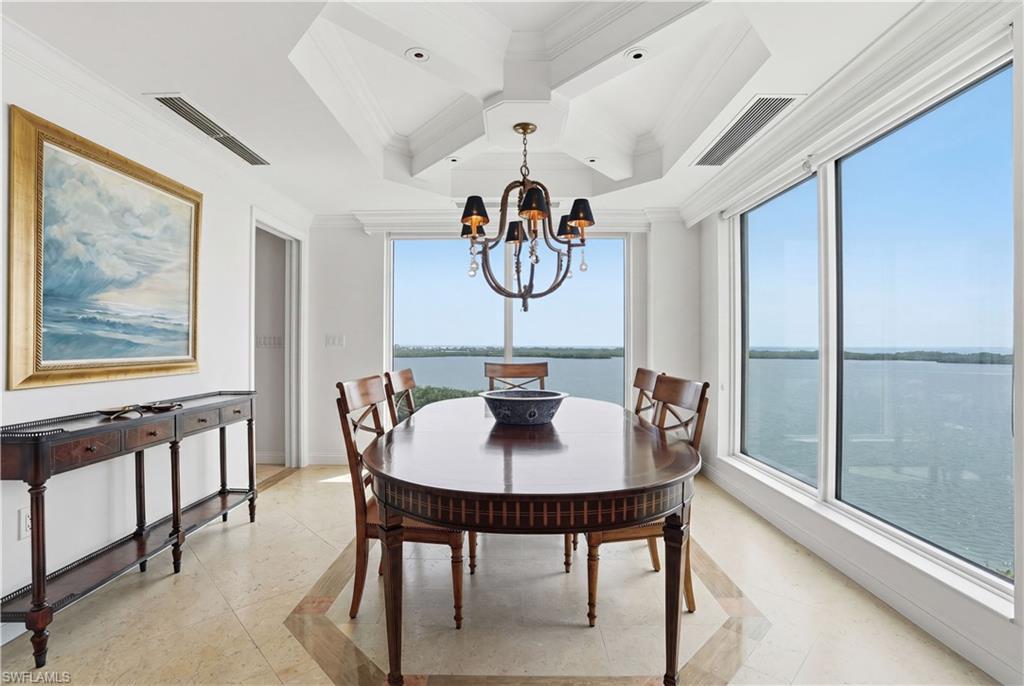 Image 4: Dine with friends and family as the sun sets over Estero Bay.