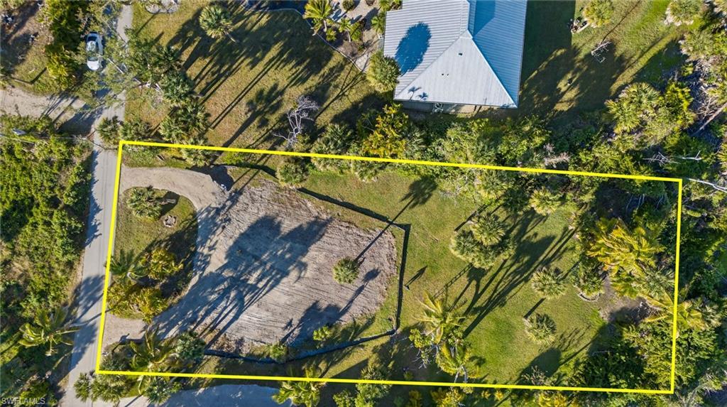 Image 3: Aerial View of Lot with Lot Lines