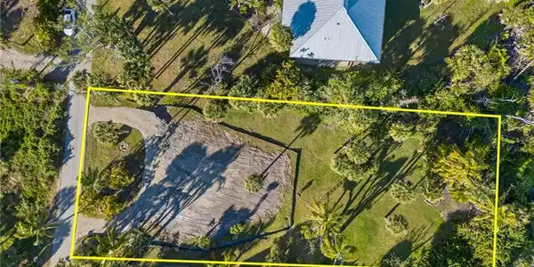 Image 3: Aerial View of Lot with Lot Lines
