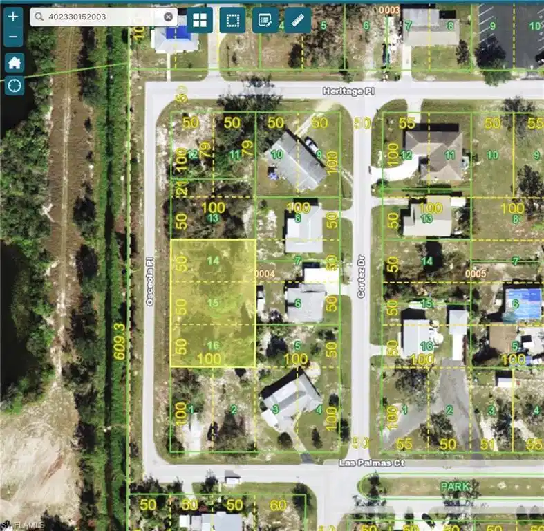 Image 1: Aerial Property Map. Displaying property boundaries and dimensions for the property