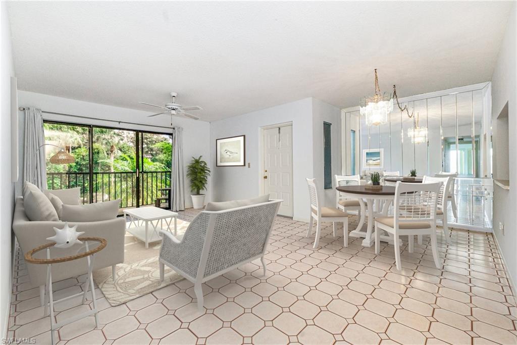 Image 3: Living Room and Dining Room.