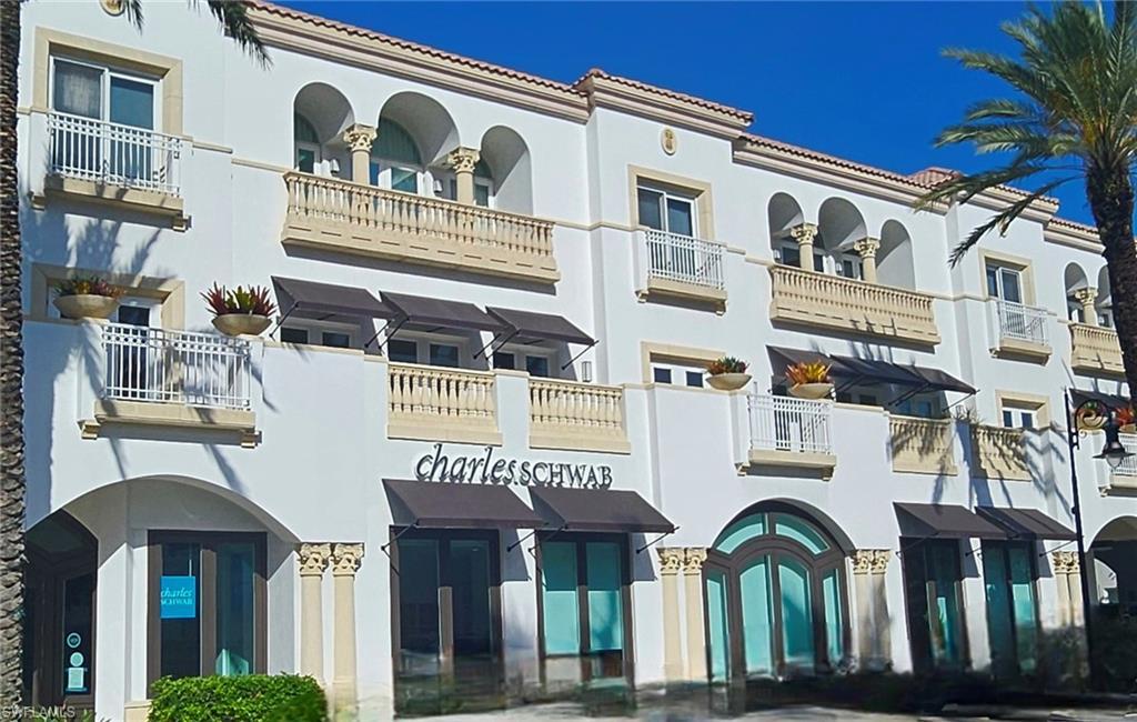 Image 2: side of building showing patios