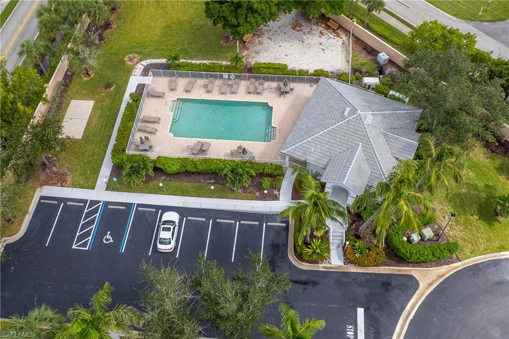 Image 4: Drone / aerial view of Community Pool and Club House