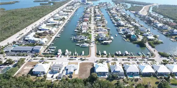 Image 3: Aerial view lot and boat slips-Siesta Isles