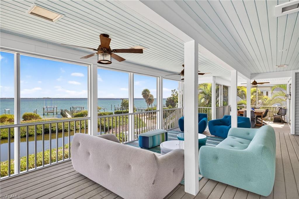 Image 4: Covered lanai and water view