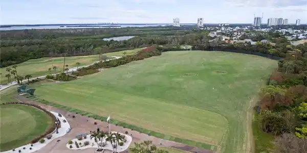Image 2: Drone / aerial view of a local golf course