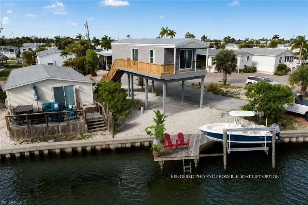 Image 1: Virtual Rendering of possible boat lift option