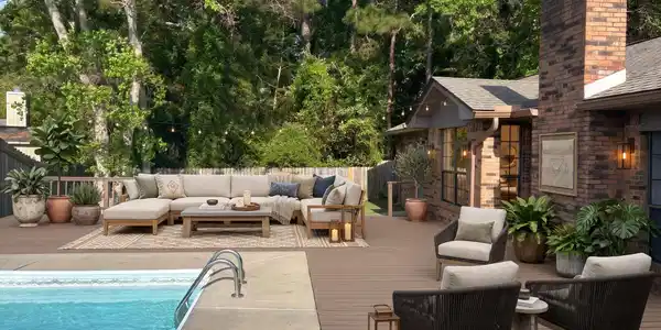 Image 2: staged pool area