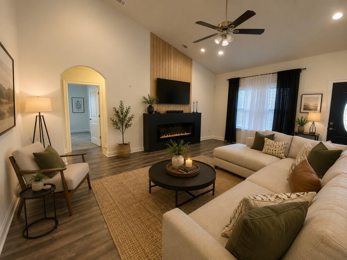 Image 3: Living Room AI Enhanced