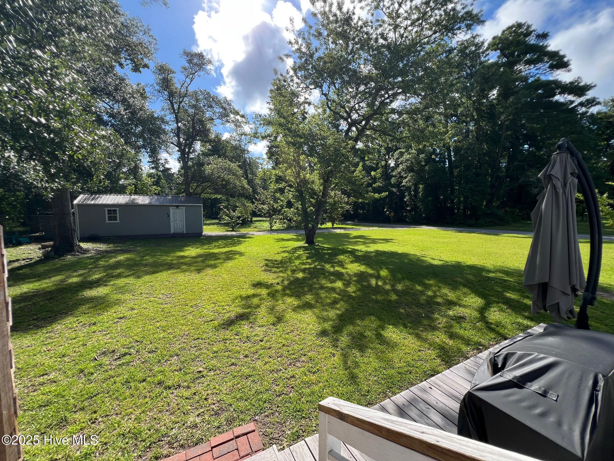 Image 4: 5 Back yard with storage building