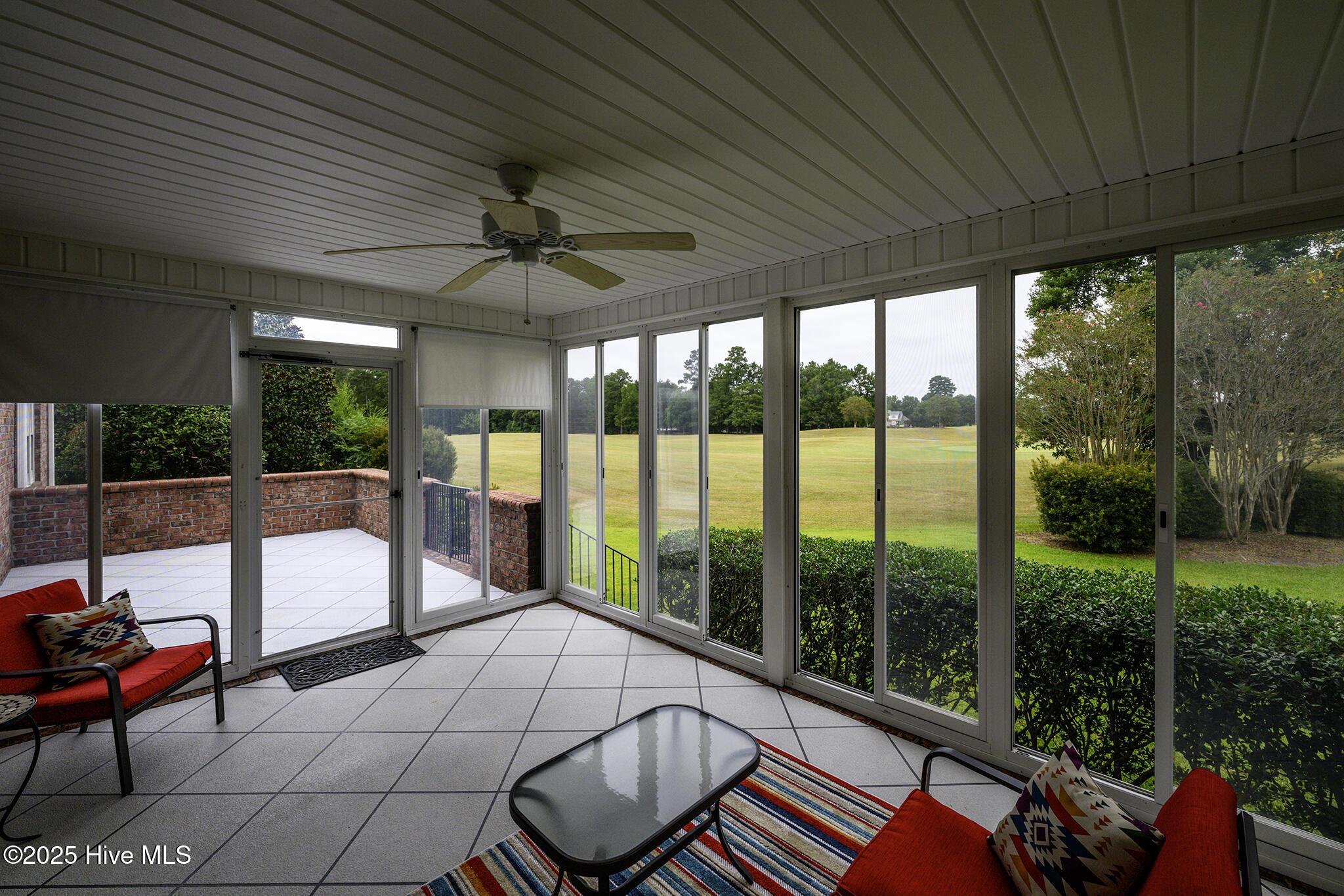Image 4: Screened Porch with Golf Views