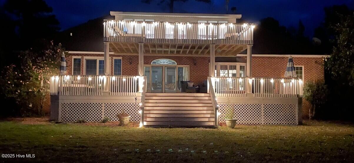 Image 4: Night Time View of Home from River