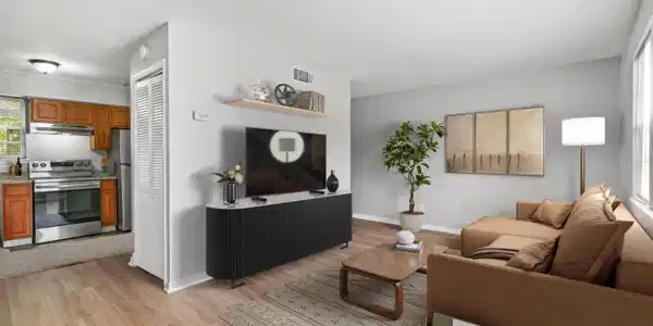 Image 3: Virtually Staged Living Room