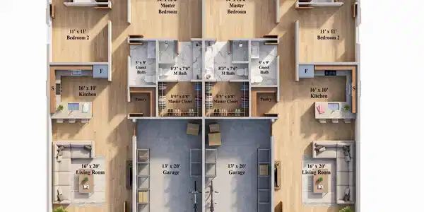 Image 2: AOC Duplex Floorplan