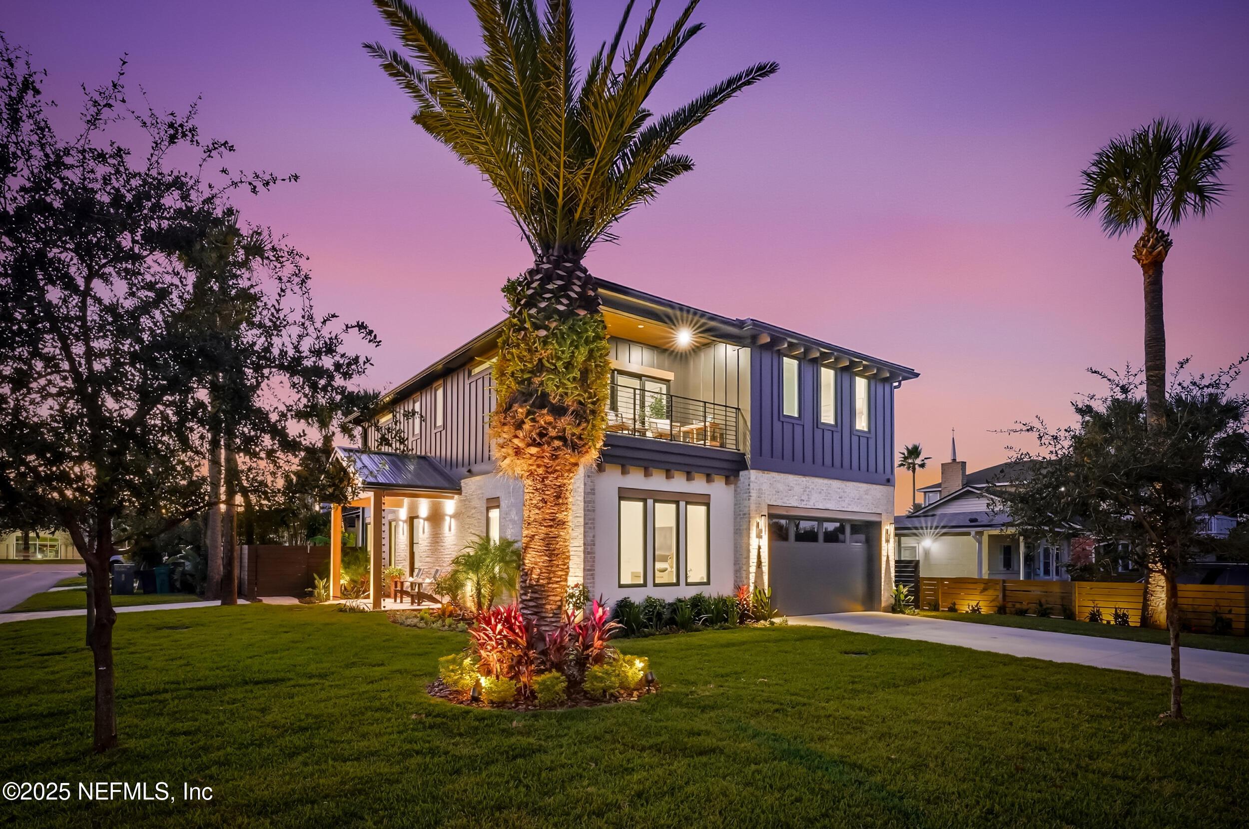 Image 1: exterior twilight