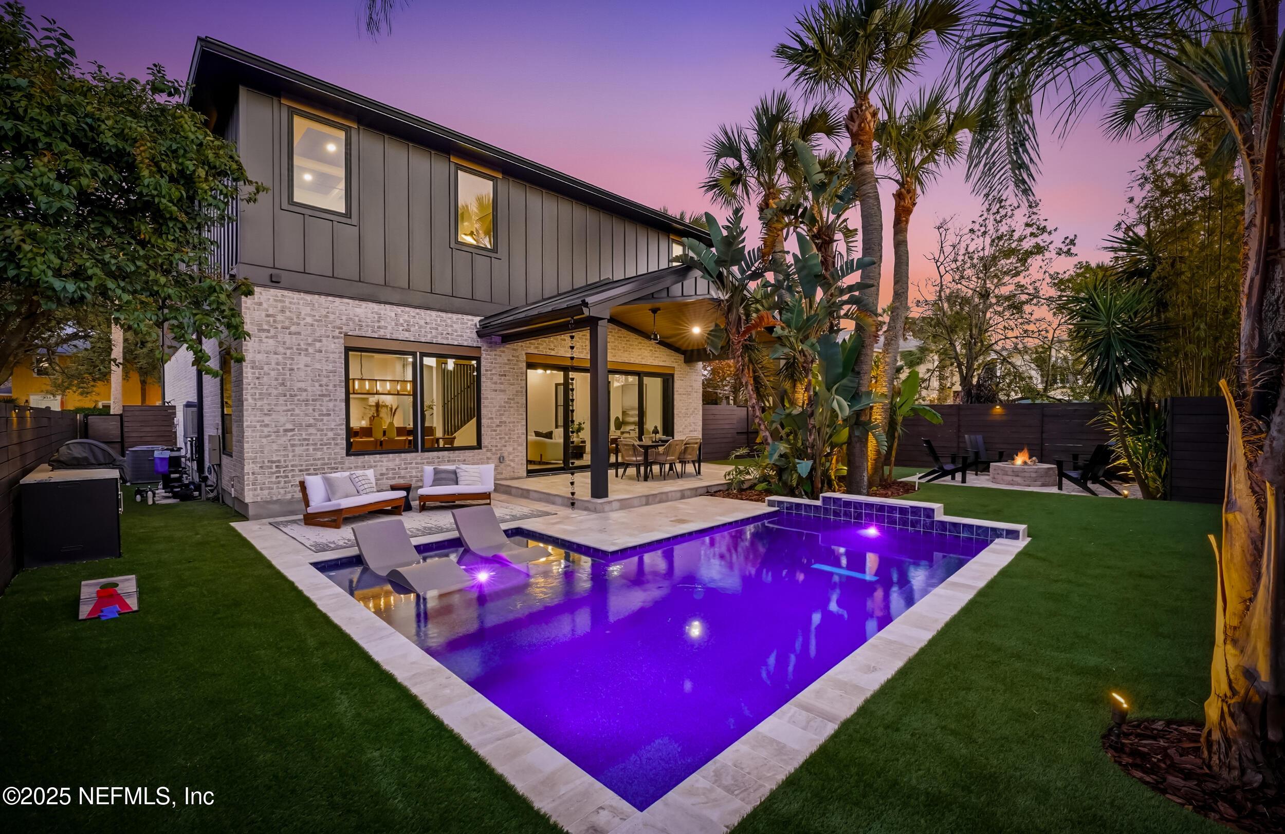 Image 2: backyard twilight