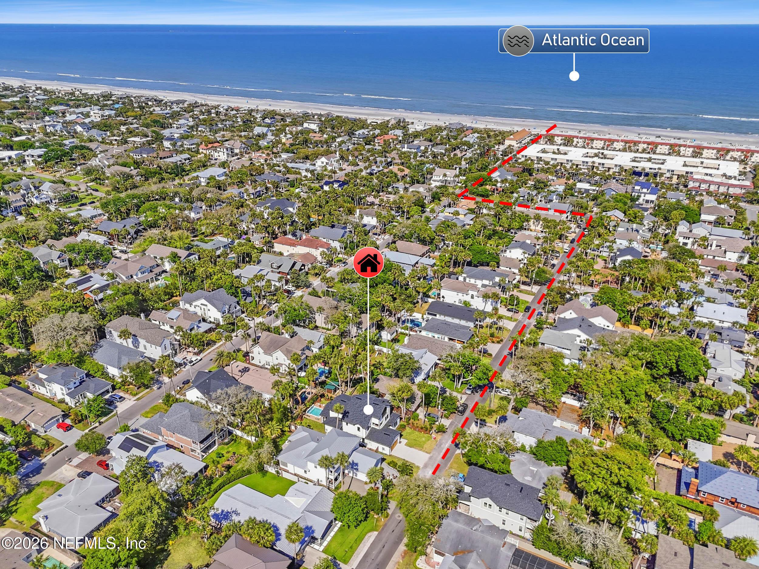 Image 3: aerial to the beach