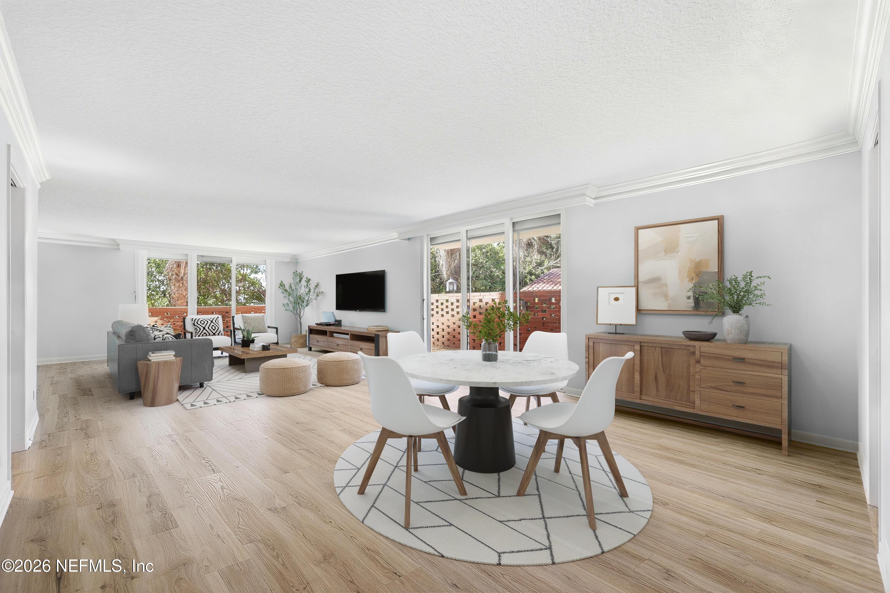 Image 4: Virtual staging of open dining area