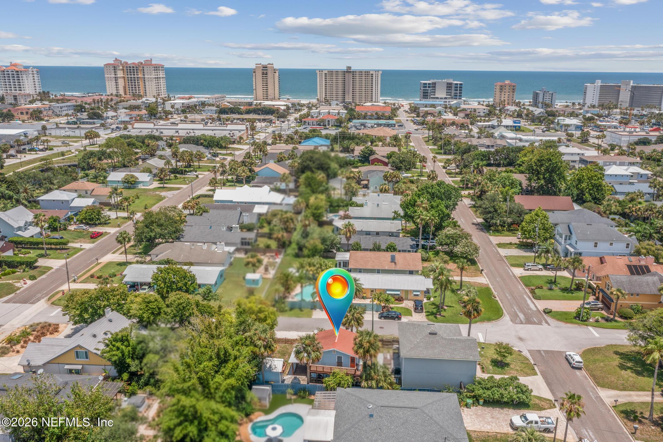 Image 2: Aerial View of the Home