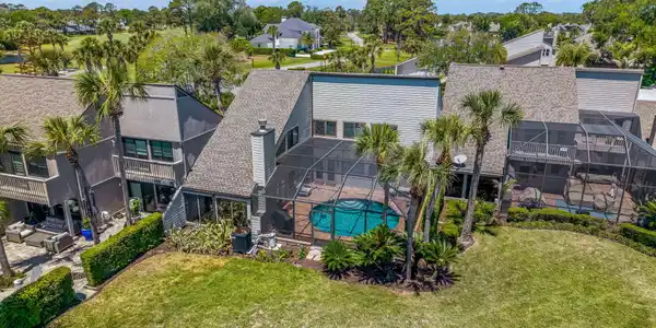 Image 2: Aerial View of the Townhome