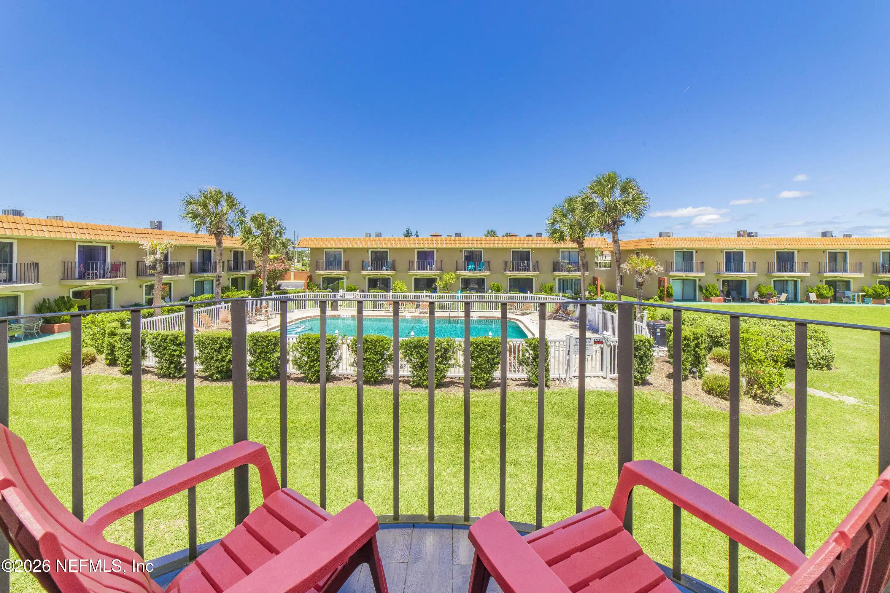 Image 1: overlooks pool