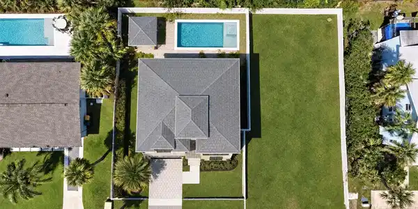 Image 3: Aerial of Elevation with pool