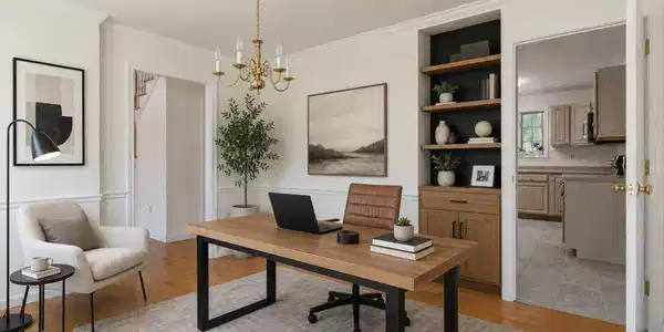 Image 3: dining room or first floor office