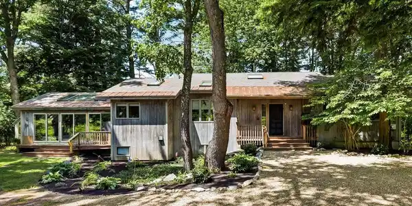 Image 2: Front of 2 Corson Lane Waterfront Custom Deck Home Image 2: Front of 2 Corson Lane Waterfront Custom Deck Home