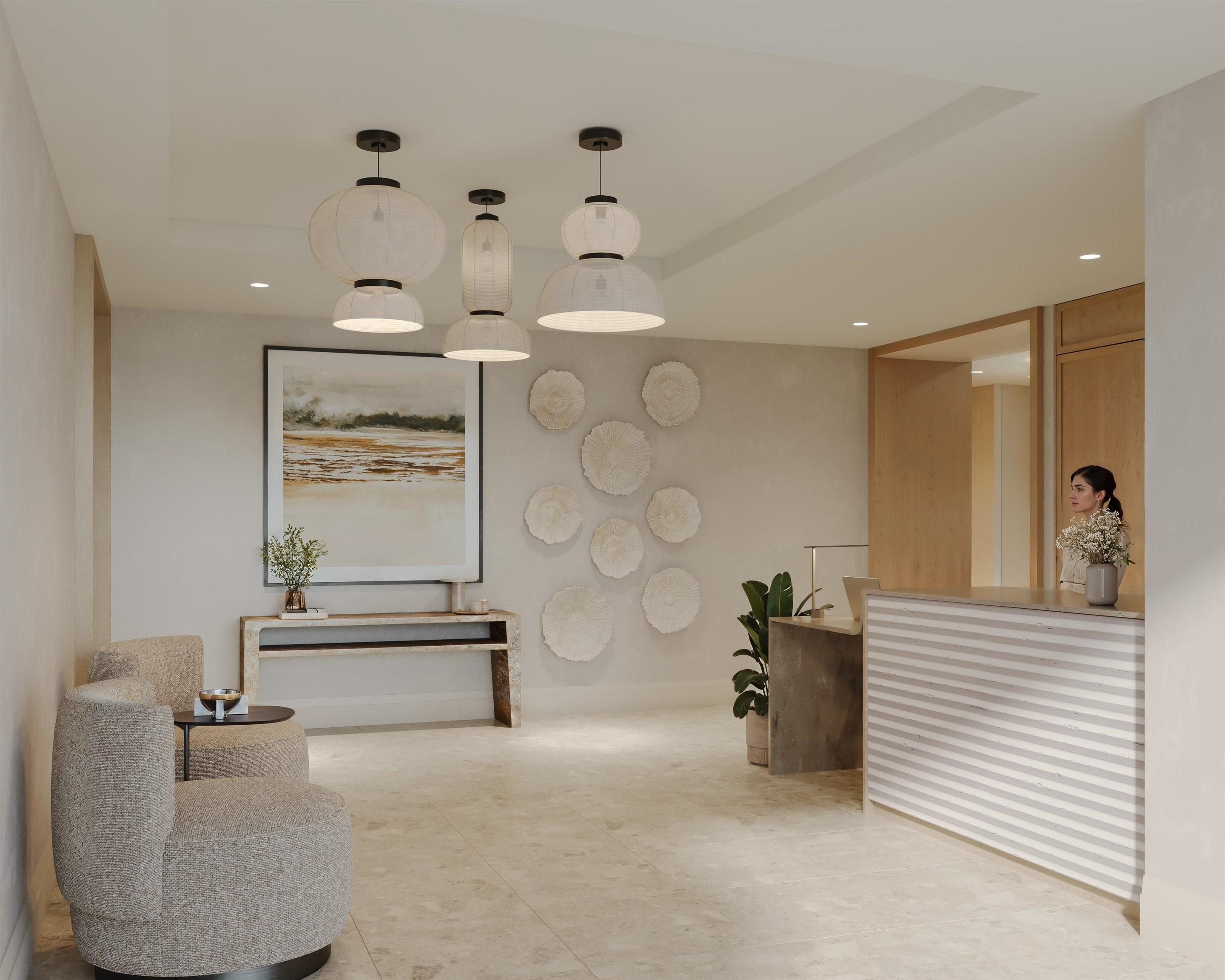 Image 4: Lobby with Concierge Rendering