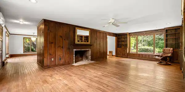Image 2: Living Room towards Dining Room and Kitchen